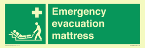 Emergency evacuation mattress